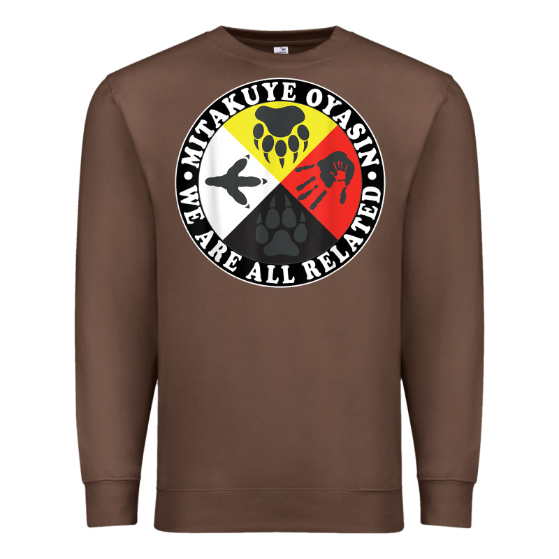 Native American Medicine Wheel, Mitakuye Oyasin T Shirt Premium Sweatshirt by SnappyArt | Teevron
