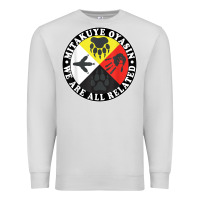Dove Grey native american medicine wheel, mitakuye oyasin t shirt Premium Sweatshirt - SnappyArt
