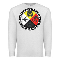 Oatmeal Heather native american medicine wheel, mitakuye oyasin t shirt Premium Sweatshirt - SnappyArt