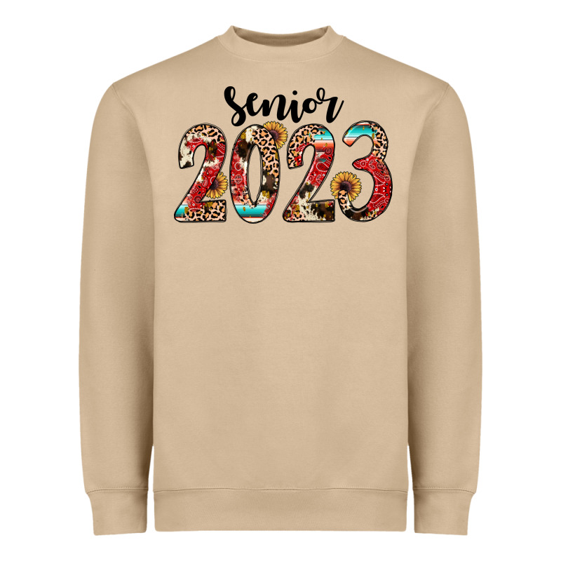 Senior 2023 Western Heavyweight Sweatshirt by JahusDesignShop | Teevron
