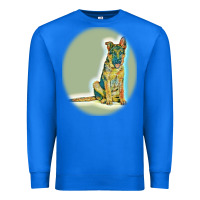 True Royal German Shepherd isolated on whot. Premium Sweatshirt - SnappyArt