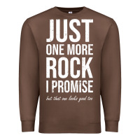 Chestnut Rockhounds gear gift Just one more rock funny rockhounding Premium Sweatshirt - SnappyArt