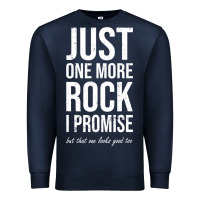 Navy Rockhounds gear gift Just one more rock funny rockhounding Premium Sweatshirt - SnappyArt
