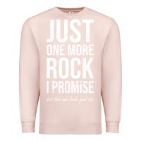 Pale Pink Rockhounds gear gift Just one more rock funny rockhounding Premium Sweatshirt - SnappyArt