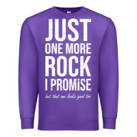 Purple Rockhounds gear gift Just one more rock funny rockhounding Premium Sweatshirt - SnappyArt