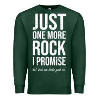 Sports Green Rockhounds gear gift Just one more rock funny rockhounding Premium Sweatshirt - SnappyArt