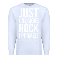 White Rockhounds gear gift Just one more rock funny rockhounding Premium Sweatshirt - SnappyArt