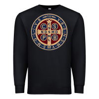 Black Saint Benedict Medal 1 Premium Sweatshirt - SnappyArt