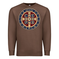 Chestnut Saint Benedict Medal 1 Premium Sweatshirt - SnappyArt
