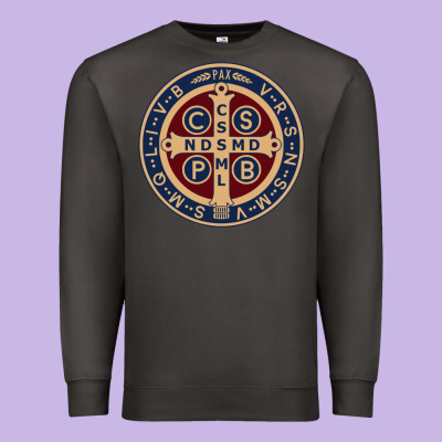 Saint Benedict Medal 1 Premium Sweatshirt Designed By Snappyart