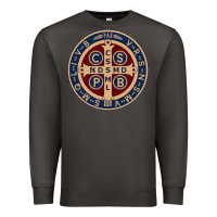 Smoke Saint Benedict Medal 1 Premium Sweatshirt - SnappyArt