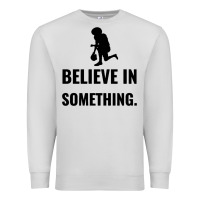 Dove Grey Colin Kaepernick Believe In Something Premium Sweatshirt - SnappyArt