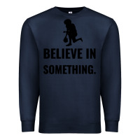 Navy Colin Kaepernick Believe In Something Premium Sweatshirt - SnappyArt