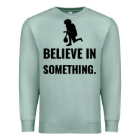 Seafoam Colin Kaepernick Believe In Something Premium Sweatshirt - SnappyArt
