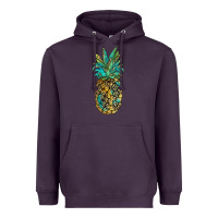 Plum leopar turquoise pineapple Heavyweight Hoodie - JahusDesignShop