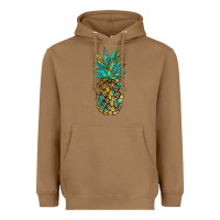Leopar Turquoise Pineapple Heavyweight Hoodie | Teevron