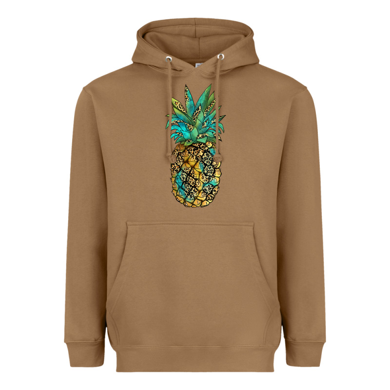 Leopar Turquoise Pineapple Heavyweight Hoodie by JahusDesignShop | Teevron
