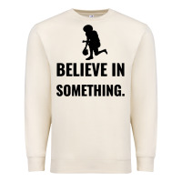 Sandshell Colin Kaepernick Believe In Something Premium Sweatshirt - SnappyArt