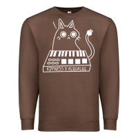 Chestnut The KIFFNESS X ALUGALUG white cat Classic Premium Sweatshirt - SnappyArt