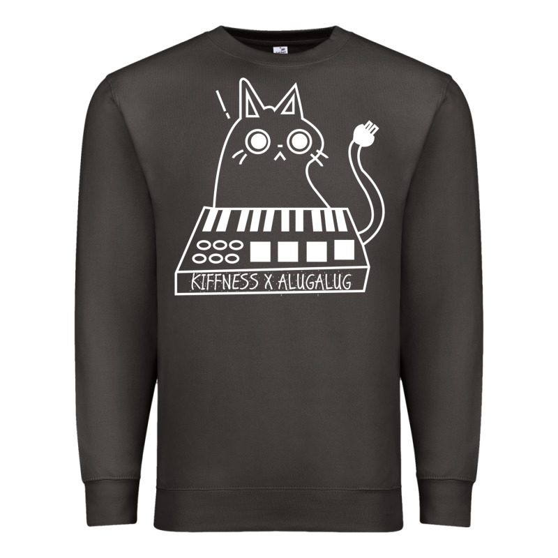 The Kiffness X Alugalug White Cat Classic Premium Sweatshirt by SnappyArt | Teevron
