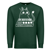 Sports Green The KIFFNESS X ALUGALUG white cat Classic Premium Sweatshirt - SnappyArt