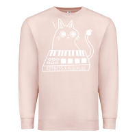 Pale Pink The KIFFNESS X ALUGALUG white cat Classic Premium Sweatshirt - SnappyArt