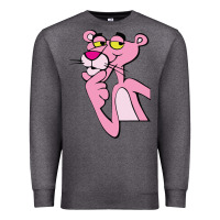 Charcoal Heather pink panther Premium Sweatshirt - SnappyArt