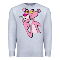 Heather Grey pink panther Premium Sweatshirt - SnappyArt