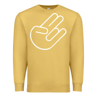 Antique Gold shocker hand Premium Sweatshirt - SnappyArt