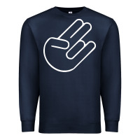 Navy shocker hand Premium Sweatshirt - SnappyArt