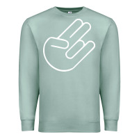 Seafoam shocker hand Premium Sweatshirt - SnappyArt