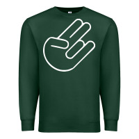 Sports Green shocker hand Premium Sweatshirt - SnappyArt