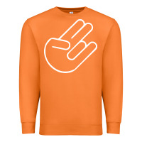 Carrot shocker hand Premium Sweatshirt - SnappyArt