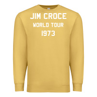 Antique Gold Jim Croce World Tour 1973 Premium Sweatshirt - SnappyArt