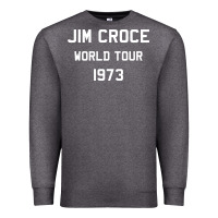 Charcoal Heather Jim Croce World Tour 1973 Premium Sweatshirt - SnappyArt