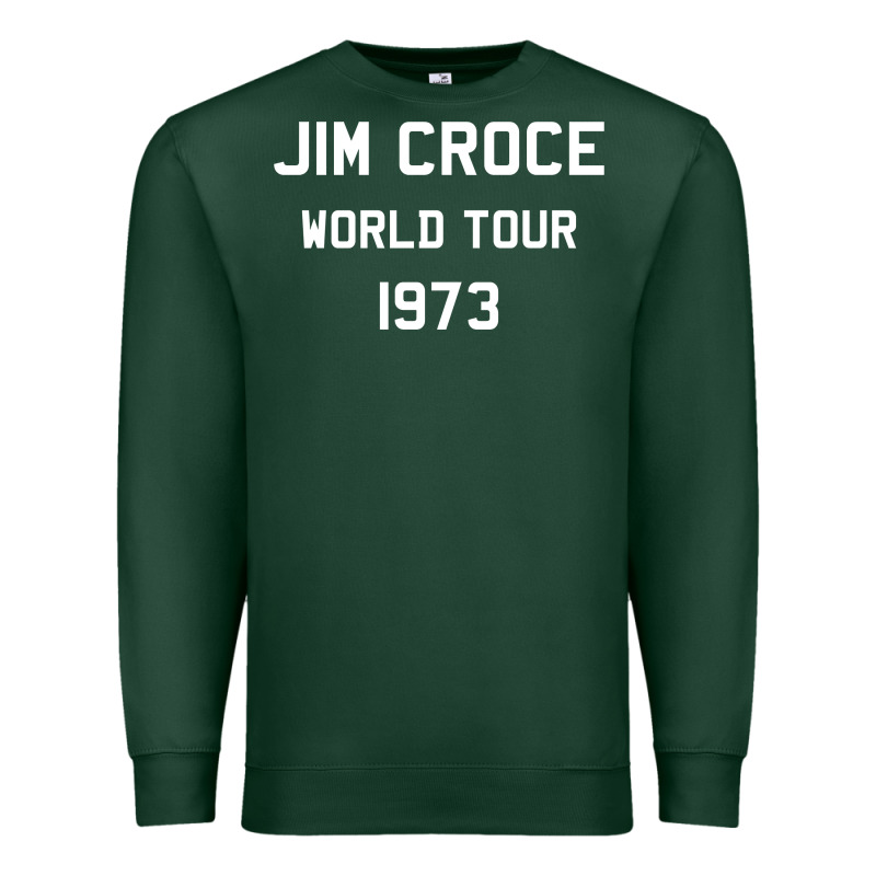 Jim Croce World Tour 1973 Premium Sweatshirt by SnappyArt | Teevron
