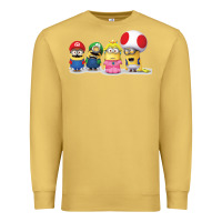 Antique Gold Super Minion Bros Premium Sweatshirt - FloraArt
