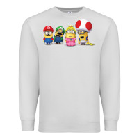 Dove Grey Super Minion Bros Premium Sweatshirt - FloraArt