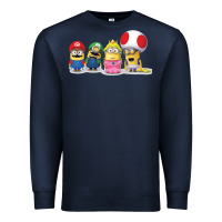 Navy Super Minion Bros Premium Sweatshirt - FloraArt