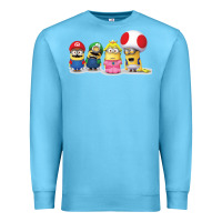 Ocean Blue Super Minion Bros Premium Sweatshirt - FloraArt