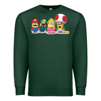 Sports Green Super Minion Bros Premium Sweatshirt - FloraArt