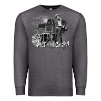 Charcoal Heather the ghost and mr chicken green Premium Sweatshirt - FloraArt