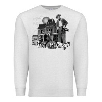 Oatmeal Heather the ghost and mr chicken green Premium Sweatshirt - FloraArt