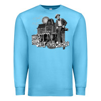 Ocean Blue the ghost and mr chicken green Premium Sweatshirt - FloraArt