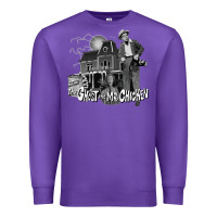 Purple the ghost and mr chicken green Premium Sweatshirt - FloraArt