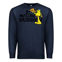 Navy mellow mushroom restaurant Premium Sweatshirt - FloraArt