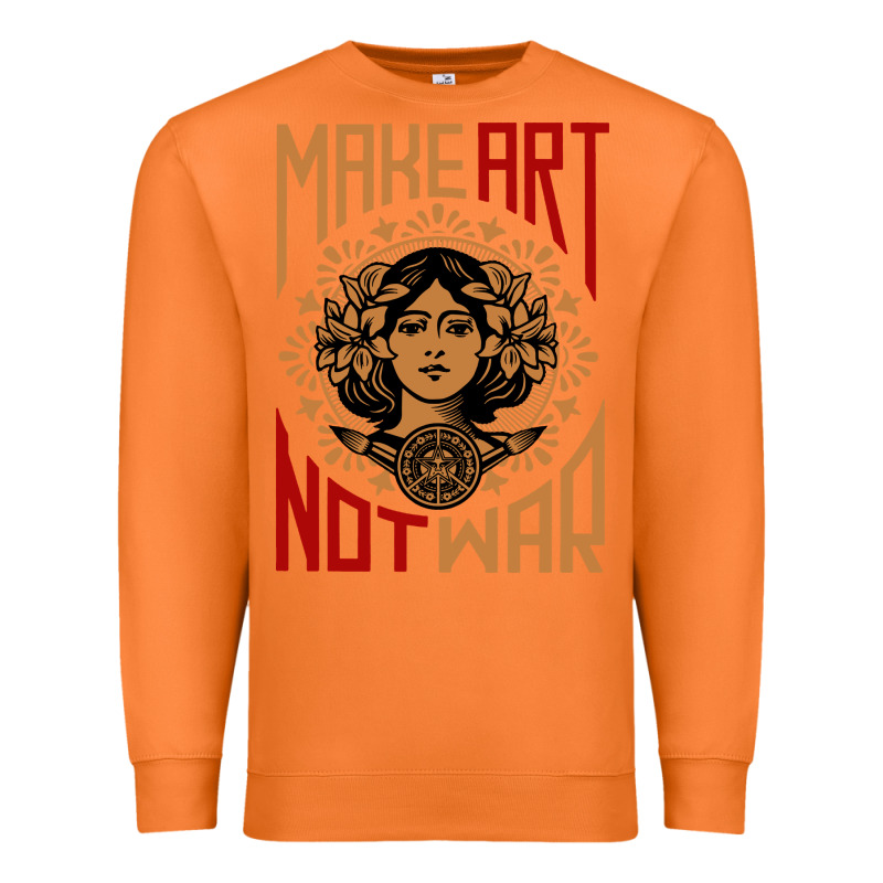Make Art Not War Symbol Premium Sweatshirt by FloraArt | Teevron