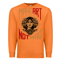 Carrot make art not war symbol Premium Sweatshirt - FloraArt