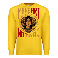 Lemon make art not war symbol Premium Sweatshirt - FloraArt