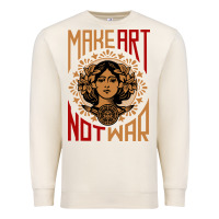 Sandshell make art not war symbol Premium Sweatshirt - FloraArt